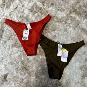 NWT Two Pairs Forever21‎ Ribbed Bikini Bottoms